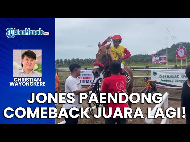 Jones Paendong Comeback Usai Cidera, Joki Kuda Milord Raih Juara 1 Bersama Kuda Milik Bupati Minut