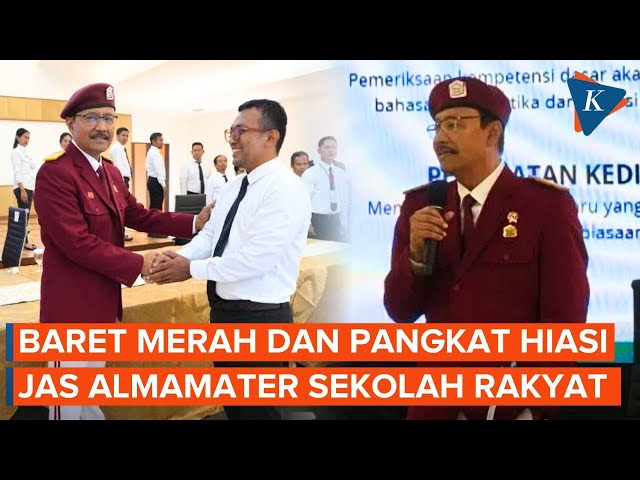 Jas Almamater Sekolah Rakyat, Dominasi Merah, Berbaret dan Berpangkat!