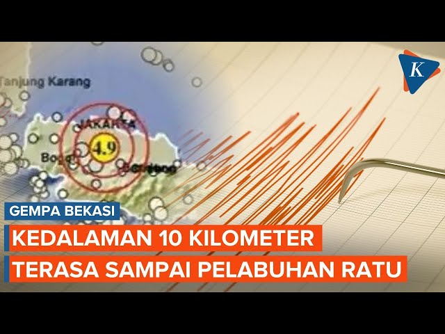 Kedalaman Gempa Bekasi 10 Kilometer, Guncangan sampai Pelabuhan Ratu
