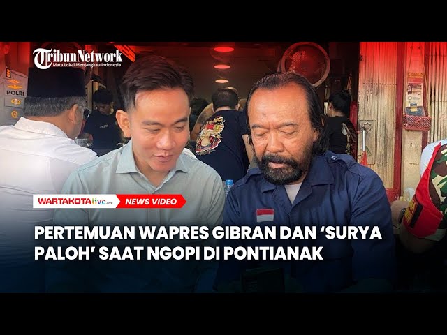 Pertemuan Wapres Gibran dan ‘Surya Paloh’ Saat Ngopi di Pontianak