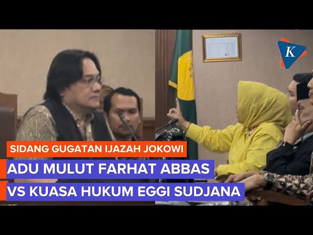 Momen Farhat Abbas Adu Mulut dengan Kuasa Hukum Eggi Sudjana di Sidang Gugatan Ijazah Jokowi