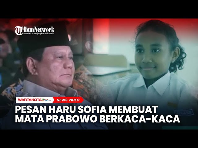 Pesan Haru Sofia dari Kupang Membuat Mata Prabowo Berkaca-kaca