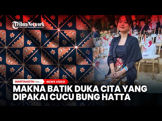 Makna Batik Duka Cita yang Dipakai Cucu Bung Hatta di Hadapan Prabowo Subianto
