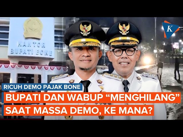 Bupati dan Wakil Bupati Bone “Menghilang” saat Demo PBB Ricuh, Ke Mana?