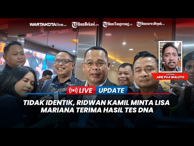 Tidak Identik, Ridwan Kamil Minta Lisa Mariana Terima Hasil Tes DNA