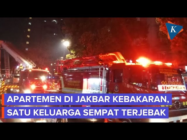 Apartemen di Jakbar Kebakaran, Satu Keluarga Sempat Terjebak di Dalam Unit