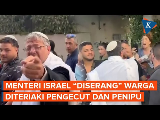 Momen Menteri Israel “Diserang” Warga Sendiri, Diteriaki Pengecut dan Penipu