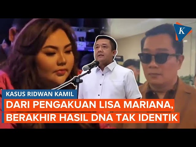 Duduk Perkara Kasus Ridwan Kamil Vs Lisa Mariana, dari Pengakuan hingga Hasil Tes DNA Tak Identik