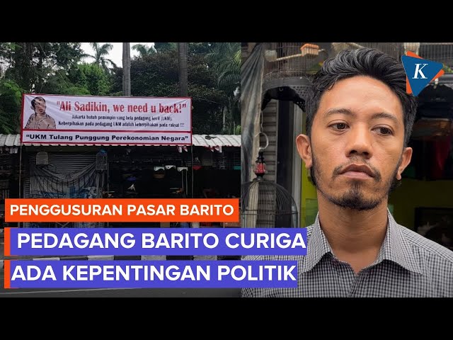 Pedagang Barito Pasang Spanduk Ali Sadikin, Kritik Pramono Anung