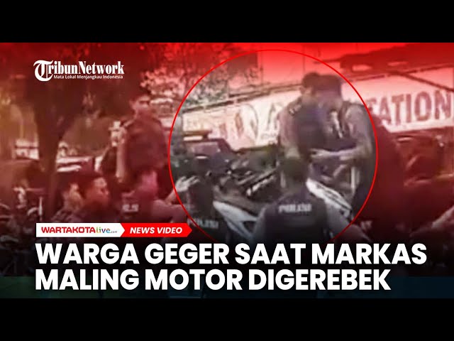 Warga Dibuat Geger oleh Penggerebekan Markas Maling Motor di Ciracas