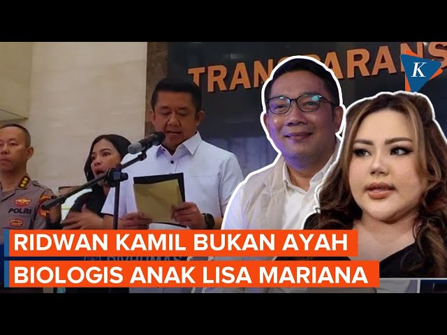 DNA Tak Identik, Ridwan Kamil Bukan Ayah Biologis Anak Lisa Mariana