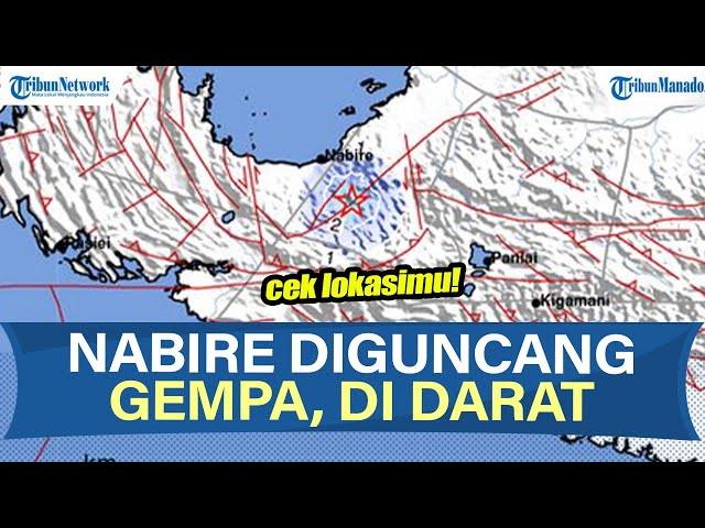 INFO BMKG Papua Tengah Diguncang Gempa 3,7 SR, Info BMKG Guncang Nabire