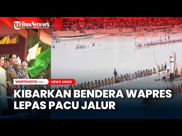 Kibarkan Bendera Wapres Lepas Pacu Jalur, Memberikan Atensi ke Festival Pacu Jalur