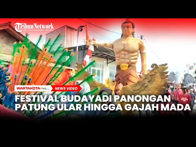 Ramaikan Festival Budaya, Warga Panongan Tampilkan Patung Ular Raksasa hingga Gajah Mada