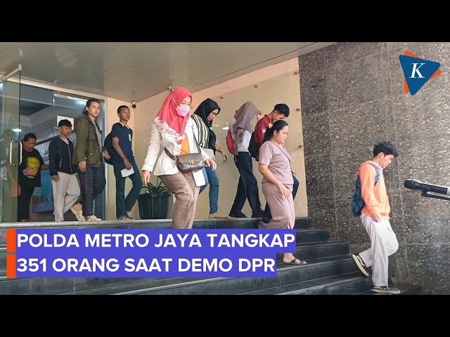 351 Orang Ditangkap Saat Demo di DPR, Termasuk 196 Anak-anak