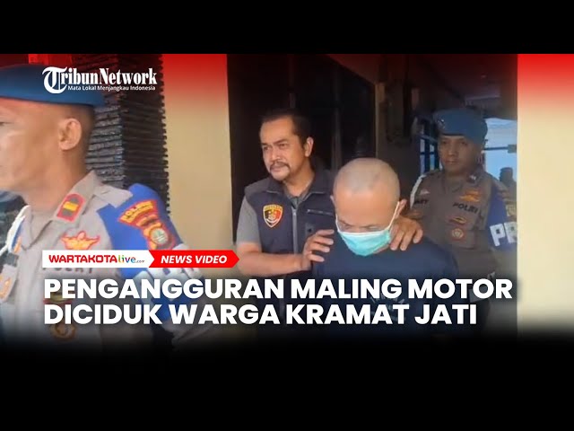 Pria Pengangguran di Kramat Jati Curi Sepeda Motor dan Ditangkap Warga