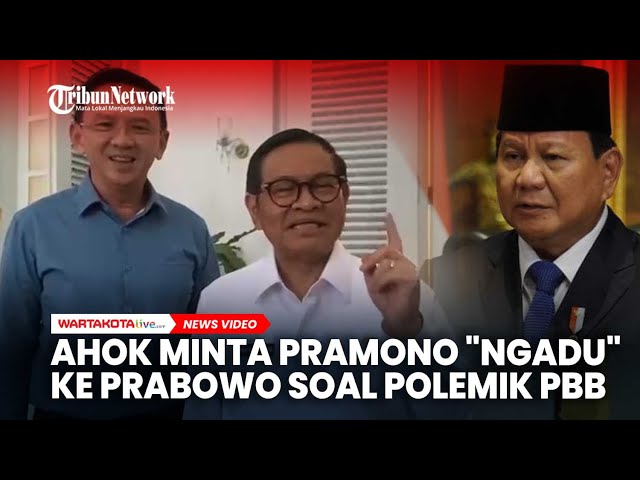 Ahok Minta Pramono Sampaikan Sarannya Soal Polemik Kenaikan PBB ke Prabowo