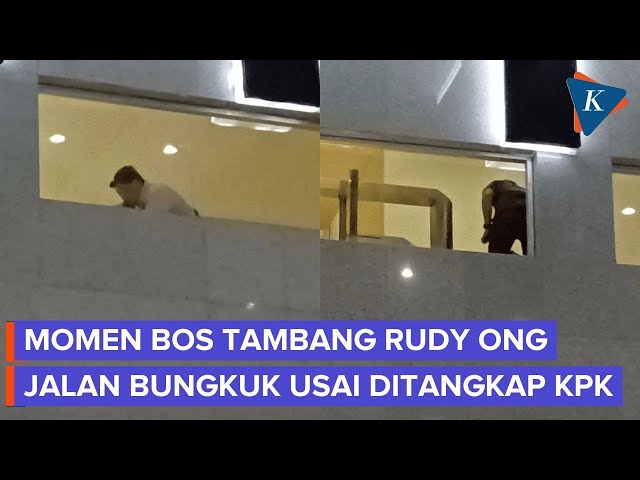 Momen Bos Tambang Rudy Ong Jalan Membungkuk Usai Dijemput Paksa KPK, Hindari Sorotan Media