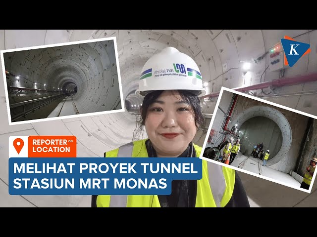 Melihat Proyek Tunnel Stasiun MRT Monas, Besar dan Luas!