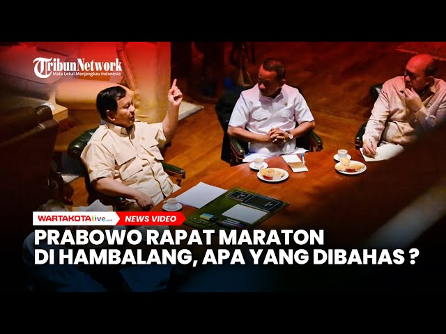 Prabowo Rapat Maraton di Hambalang, Apa Saja yang Dibahas?