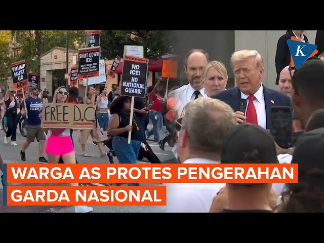 Warga AS Demo Tolak Pengerahan Garda Nasional di Washington, Tuntut Pengusiran Trump