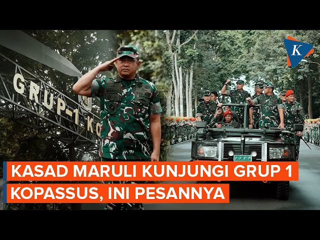 Momen KSAD Maruli Kunjungi Grup 1 Kopassus, Disambut Pasukan Baret Merah