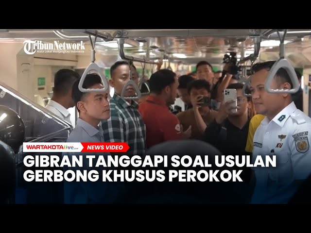 Gibran Tanggapi soal Usulan Gerbong Khusus Perokok: Toilet Diperlebar Lebih Penting