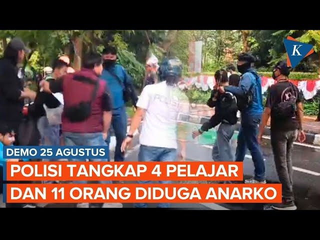Polisi Tangkap 15 Massa Aksi Demo 25 Agustus, 4 Orang Masih Pelajar