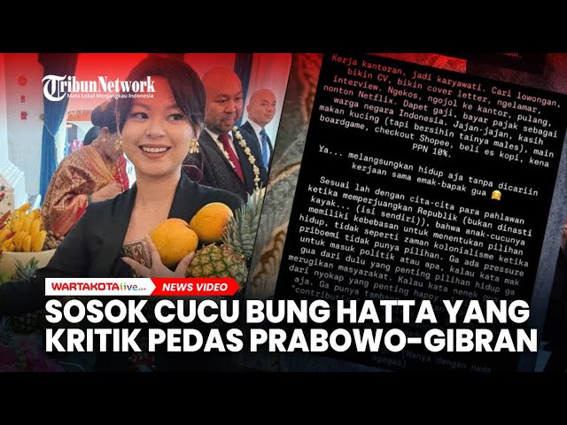 Sosok Cucu Bung Hatta yang Kritik Pedas Prabowo-Gibran di Acara Istana