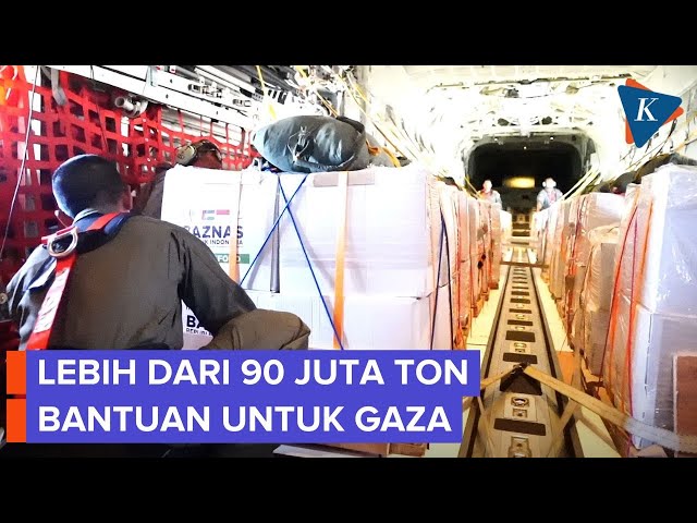 Sejak 17 Agustus, Indonesia Terjunkan 91,4 Ton Bantuan Kemanusiaan ke Gaza