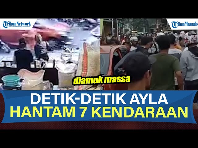 VIRAL! TABRAK LARI AYLA DI CIKEAS TEREKAM CCTV, MOBIL DIRUSAK MASSA HINGGA 7 ORANG LUKA-LUKA