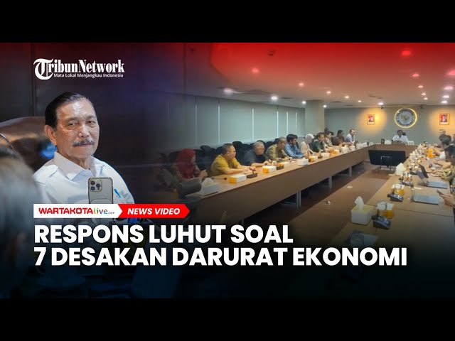 Luhut Temui Aliansi Ekonom Respons Desakan Darurat Ekonomi hingga 100 Ribu Lapangan Kerja Baru