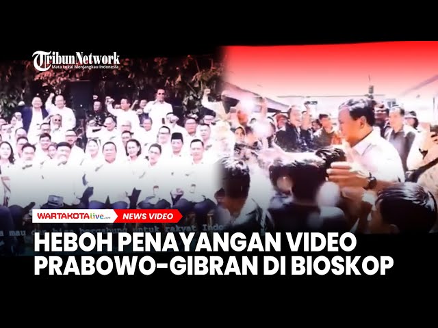 Heboh Penayangan Video Prabowo-Gibran di Bioskop, Netizen Nilai Ganggu Suasana Nonton Film