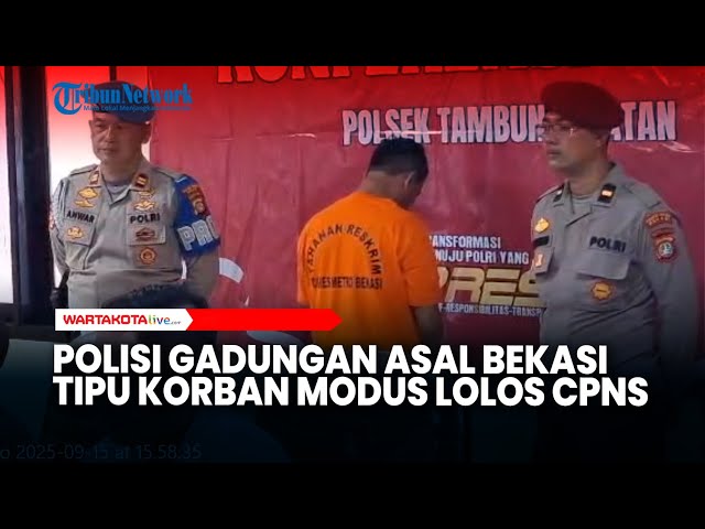 Polisi Gadungan Berpangkat AKP Asal Bekasi, Tipu Korban Modus Lolos CPNS