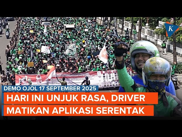 Hari Ini Demo Ojol 17 September 2025, Warga Diimbau Cari Transportasi Lain
