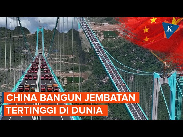 China akan Punya Jembatan Tertinggi di Dunia, Setara 2 Menara Eiffel
