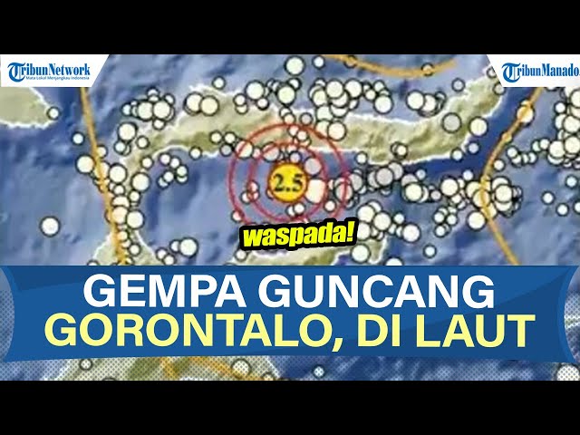 INFO GEMPA HARI INI RABU 17 SEPTEMBER 2025, GUNCANG DI LAUT GORONTALO