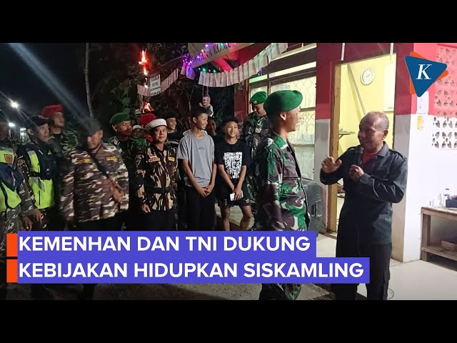 Kemenhan dan TNI Dukung Kebijakan Mendagri Hidupkan Kembali Siskamling