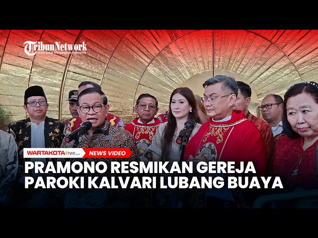 Resmikan Gereja Paroki Kalvari Lubang Buaya Jaktim, Pramono: Minta Anak Buah Serius Tangani Banjir!