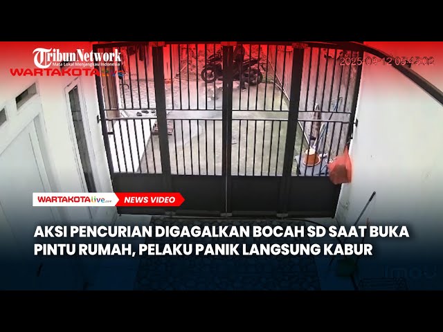 Aksi Pencurian Digagalkan Bocah SD Saat Buka Pintu Rumah, Pelaku Panik Langsung Kabur