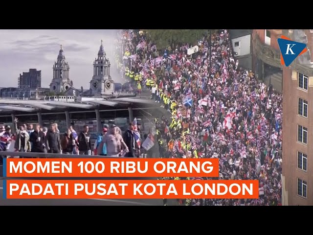 Setelah Perancis, Inggris Dilanda Demo 100.000 Warga Turun ke Jalan