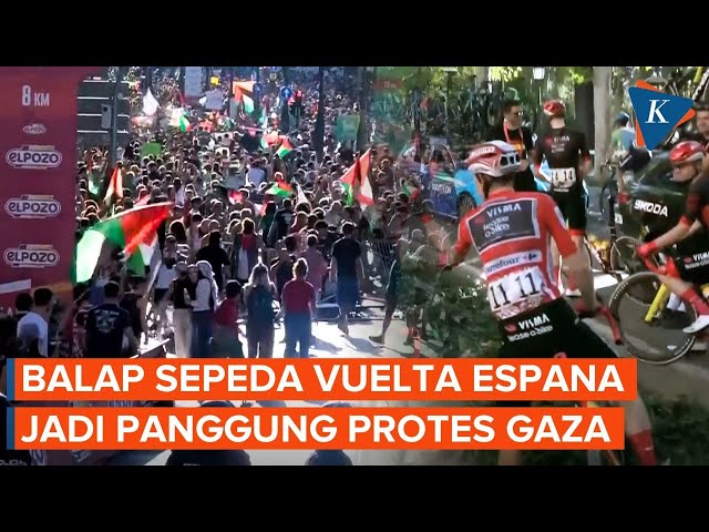 Demonstran Pro-Palestina Serbu Balap Sepeda Vuelta, Pemerintah Spanyol Mendukung