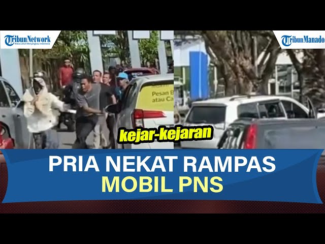 Viral! Pria Coba Rampas Mobil PNS Otoritas Bandara, Kejar-kejaran dengan Warga di Jalan Poros Bandara Baru Sultan Hasanuddin