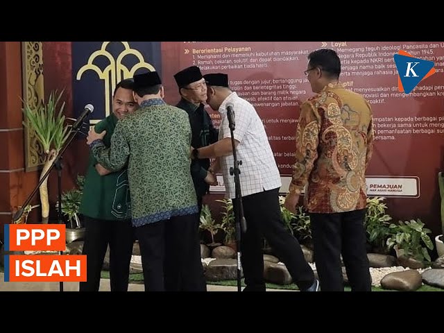 PPP Islah, Mardiono-Agus Suparmanto Bersalaman dan Saling Rangkul
