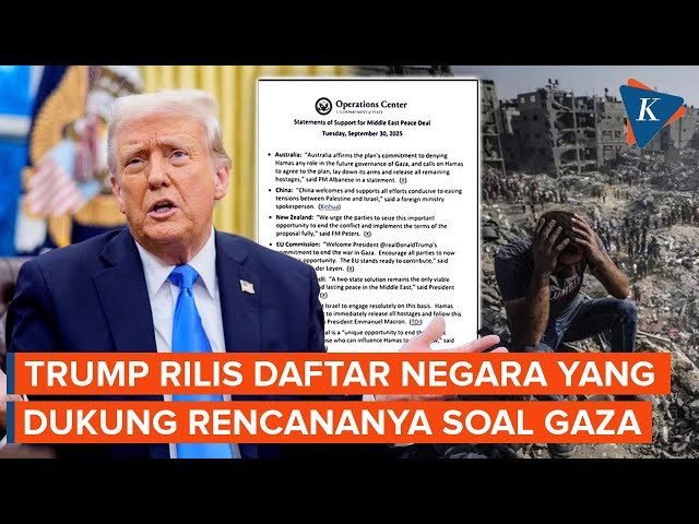 Trump “Pamer” Daftar Negara Pendukung Proposalnya, Hamas Segera Beri Jawaban