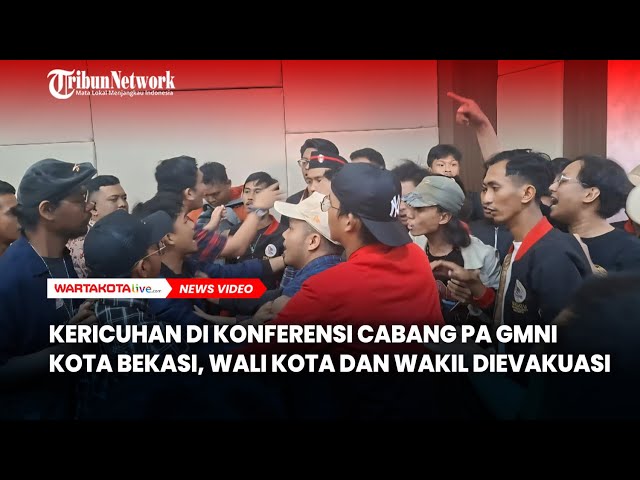 Kericuhan di Konferensi Cabang PA GMNI Kota Bekasi, Wali Kota dan Wakil Dievakuasi