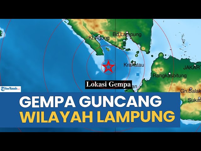 GUNCANGAN GEMPA MELANDA WILAYAH LAMPUNG HARI INI SENIN 20 OKTOBER 2025