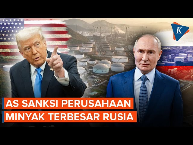 Trump Sanksi Dua Perusahaan Minyak Terbesar Rusia, Desak Putin Akhiri Perang