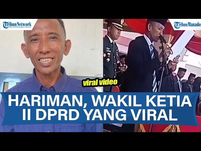 SOSOK HARIMAN IBRAHIM, WAKIL KETUA II DPRD VIRAL TAK LANCAR BACA PEMBUKAAN UUD 45
