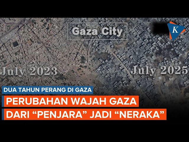Citra Satelit Perubahan Gaza Usai 2 Tahun Diserang Israel, dari “Penjara” Jadi “Neraka”